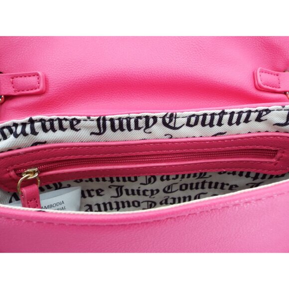 Juicy Couture Free Love Flap Crossbody and Keychain Boxed Set NEW - Picture 6 of 10